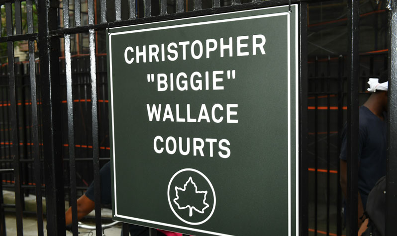 Christopher Biggie Wallace Courts sign