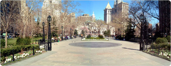 One of the city?s first parks, City Hall Park continues to serve as a gathering spot for city dwellers.