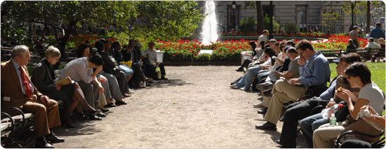 For nearly 400 years, Bowling Green has played an important role in its community. Today it is a peaceful lunch spot for busy New Yorkers.