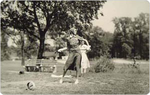 Woman Golfer Tees Off, Clearview Golf Course, Queens, September 4, 1938, Max Ulrich, New York City Parks Photo Archive Woman Golfer Tees Off, Clearview Golf Course, Queens, September 4, 1938, Max Ulrich, New York City Parks Photo Archive