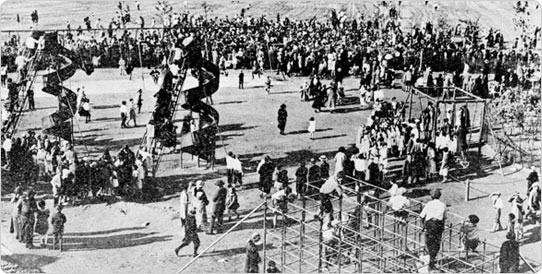 A Busy Day at Heckscher Playground, Central Park, circa 1927. Courtesy of Parks Photo Archive.