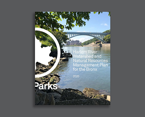 Cover of the Harlem River Watershed and Natural Resources Plan for the Bronx
