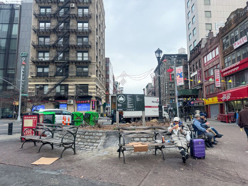 Benches at Kimlau Square