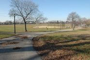 Winter Path and Ballfield 