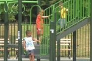 Playing in Sachkerah Woods Playground 