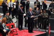 Mayor Michael R. Bloomberg speaks at the opening ceremony 