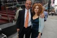 Parks Commissioner Adrian Benepe and Actress Bernadette Peters 