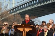 Mayor Michael R. Bloomberg speaks at the bridge renaming 