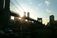 Brooklyn Bridge at sunset 