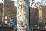 Rock climbing wall 