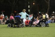 Waiting for the fireworks in De Witt Clinton Park, July 4, 2009. 