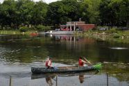 Enjoying the restored Indian Lake 