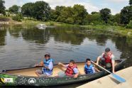 An Urban Park Ranger and his canoeing companions 