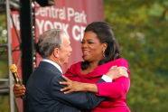 Mayor Michael R. Bloomberg welcomes Oprah 