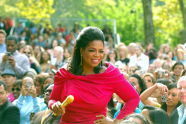 Oprah in the crowd 