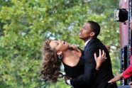 Mariah Carey is joined by husband Nick Cannon 