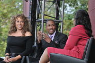 Mariah Carey and Nick Cannon speak to Oprah 
