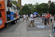 New York Knicks Groove Truck at BeFitNYC Fitness Festival 