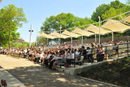A view of the crowd at The Richard Rodgers Amphitheater 