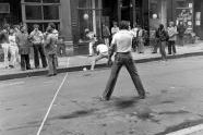 Men Playing Off-The-Wall and Passersby on Thompson Street 