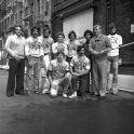 Men Playing Stickball on Thompson Street 