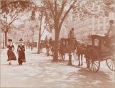Women Walking, Hansom Cabs, Madison Square Park, Manhattan, 1901 