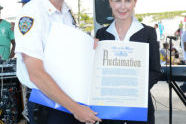 Issuing a Proclamation at National Night Out 
