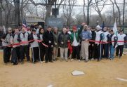 Cutting the ribbon 