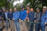 Cutting mountain biking trail the ribbon 