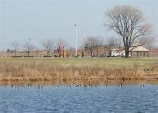 Playground in the distance 