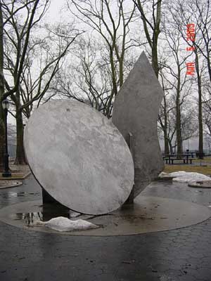 Photo of Tomorrow's Wind sculpture in Thomas Jefferson Park